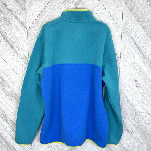 Patagonia Synchilla Snap Fleece Pullover Mens Size XXL 2XL Blue Colorblock - Picture 4 of 5